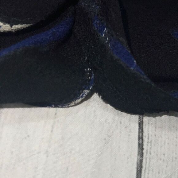 Anthropologie | Anthro Bel Kazan Blaze Striped Kimono Black Blue sz OS One Size - Picture 9 of 9